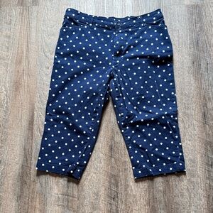 St. John's Bay Navy Polka Dot Capris